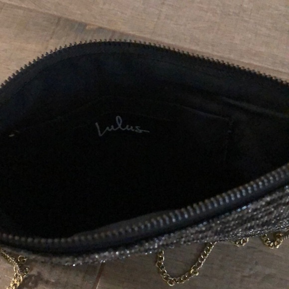 Lulus Black and Silver Leopard Beaded Clutch - Picture 9 of 9